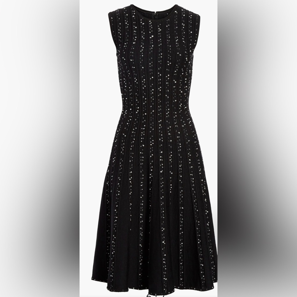 Jason Wu Collection Polka Dot Wool Blend Fit & Flare Dress XS Wedding Guest